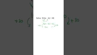 Solving equations involving expanding brackets! #maths #mathsrevision #fyp
