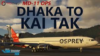 Trijet to the Checkerboard! KAI TAK IGS Rwy 13 in the TFDi MD-11 ✈️ MSFS 2024 - Hong Kong OVERLOAD
