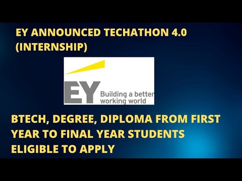EY ANNOUNCED TECHATHON 4.0 (INTERNSHIP)
