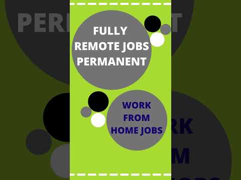 Fully Remote Jobs | Work From Home Permanent Jobs
