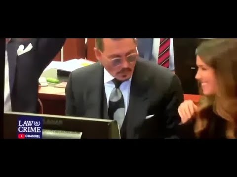 Johnny Depp Passing Out CANDY In Court