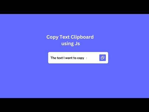Copy Text to Clipboard using JavaScript