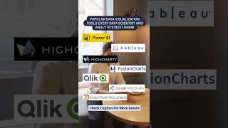 Popular Data Visualization Tools Every Data Scientist & Analytics Must Know | Visit @datainfinityy
