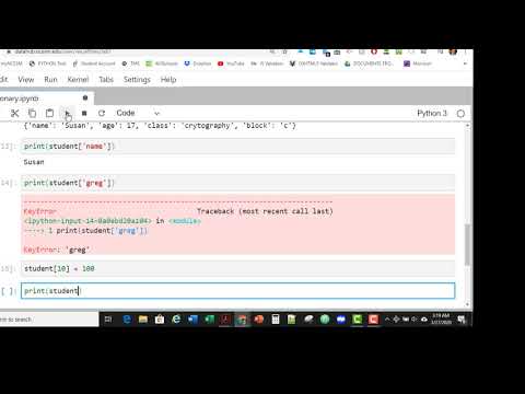 Python Dictionaries