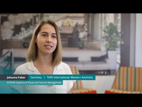 Johanna talks about studying travel and tourism with TAFE International Western Australia