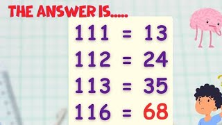Can You Solve This Genius Math Puzzle? | Comment Your Answer!!!! 🧠 🧠 🧠