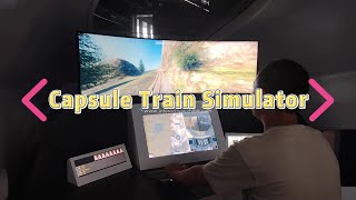 Hyperloop Capsule Train Simulation Experience | Vacuum Maglev Technology & 1200km/h Virtual Ride