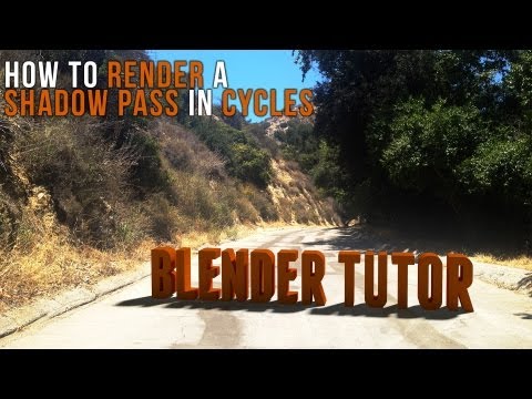Quick Tip: How to Render a Shadow Pass in Cycles