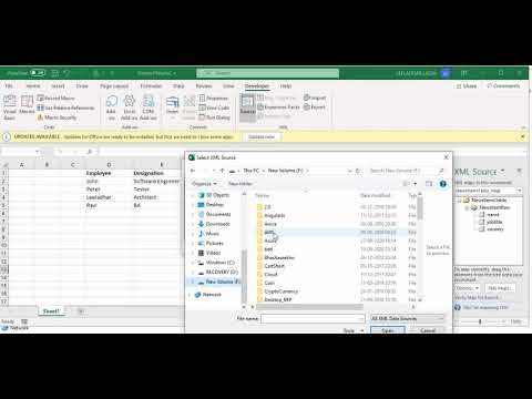 Convert Excel into XML | export excel into XML file | export xls file into XML file