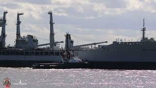 RFA Wave Ruler (A390) making her way into Camell Laird Shipbuilders on 17.04.25 - Retirement?
