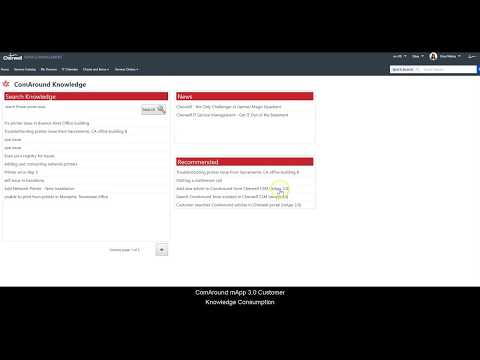 Cherwell integration - Find knowledge articles from the Cherwell Portal and solve their own problems