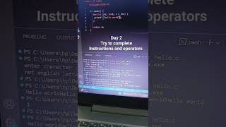 instructions and operators don't sleep without completing your target guys #ccode #coding