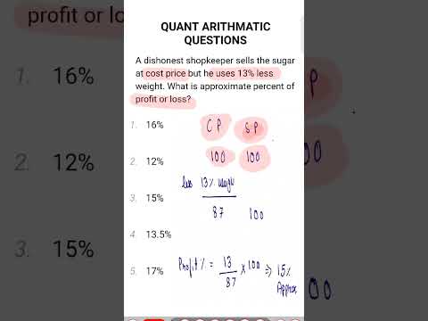 QUANT ARITHMATIC QUESTION PART 2 #banking #exams #ibpsclerk #ibpspoprelims #speed #tricks