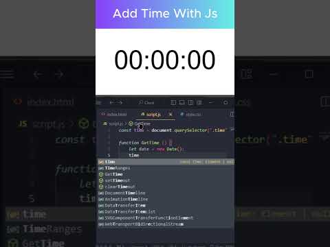 Add Time To Your Website #css #htmlcss #javascript #webdesign #webdevelopement #website  #html