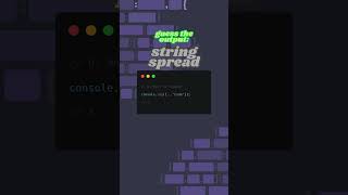 What happens when you spread a string in JavaScript?