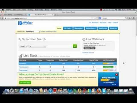 How To Create A Subscriber List In AWeber