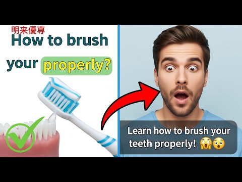 ✅ How to brush your teeth properly? Learn how to brush your teeth properly! 👈😳