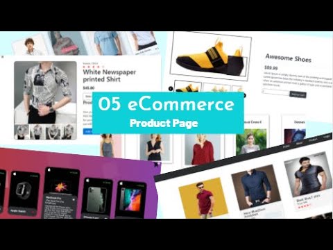 Top 05 Awesome eCommerce product page. Using HTML, CSS, Javascript and Jquery.