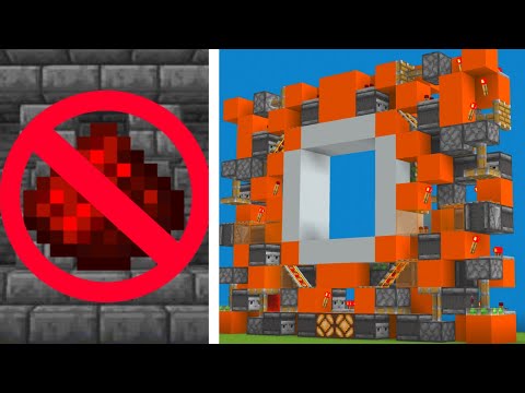 I Tried to Build a Piston Door With No Redstone...