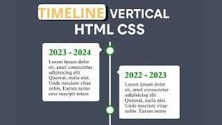 Créer une Timeline Verticale Moderne avec HTML & CSS (Design Pro + 100% Responsive)