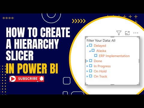 How to Create a Hierarchy Filter in Power BI | Easy Drill-Down Filtering