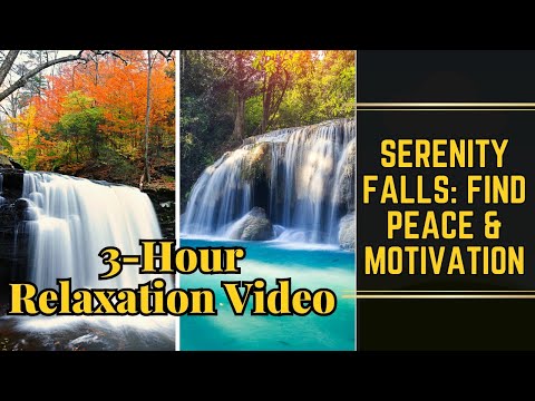 Serenity Falls:3H of Soothing #Waterfall, #Rain, #Birds's sound for #Relaxation, #Deep_Sleep, #Study