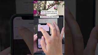 Copy on your Mac and paste on your iPhone #applehacks #iphonehack