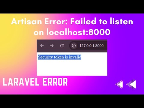 Fix 'Failed to Listen on 127.0.0.1:8000' Error in Laravel | Socket Access Denied Issue