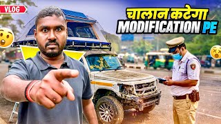 Luxury Modification Pe Katega Challan 🔥| Pickup Truck Modified & Traffic Police Fine