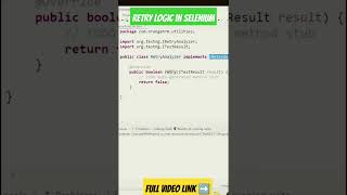 Retry logic in selenium | rerun test cases in selenium | Selenium framework from scratch
