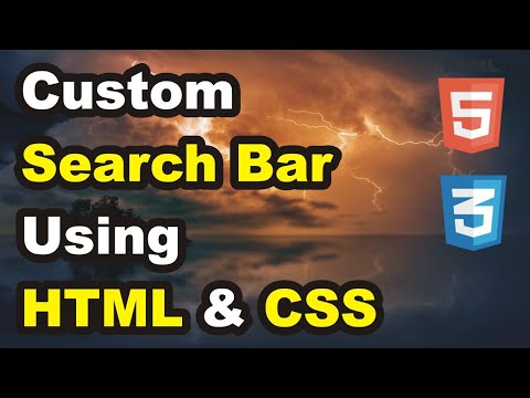 How to Crreate Custom Search Bar Using Only HTML & CSS || HTML & CSS Tutorials by Code Pocker