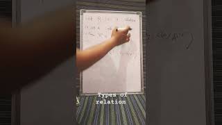 transitive ,symmetric, reflective relation/ types of relation #shorts #math