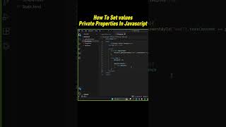 How to Set Private Properties Values? 🔒 | JavaScript OOP | JS Shorts | Trail and Teach