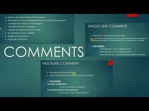 Comments And Its Types In C++ Programming