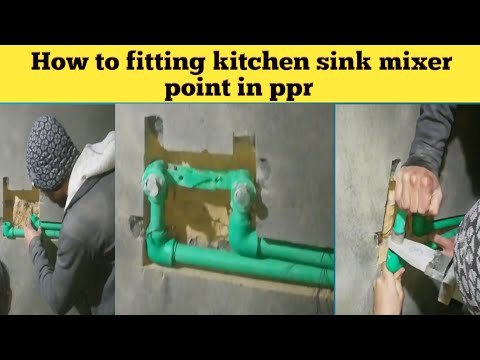 How to fitting kitchen sink mixer point |pprc pipe fitting|plumbing