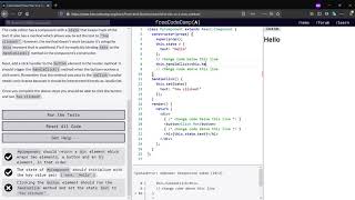 React: Bind 'this' to a Class Method -FreeCodeCamp.org (Day-10)