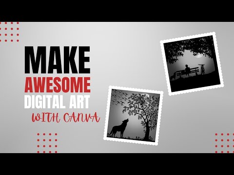 How to Make Stunning Digital Art on Canva 2024 Like a Pro #DigitalArtOnCanva