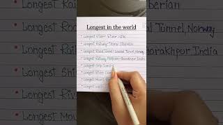 Longest in the world 📚🌎✨ #information #csspreparation #questifyknowledge #world #knowledge #shorts 📚