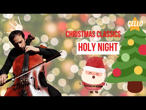 Holy Night, a Chrismas carol with Cello 2022 🎄 Choir Singing 🔥  Music 2022 2023