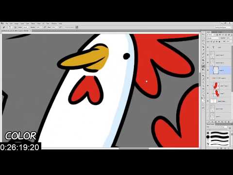 High Five & Egyptian Chicken stickers (art process)