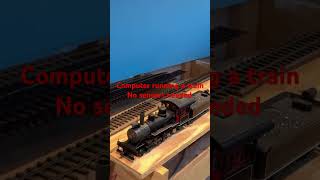 Computer running a train, easy setup.