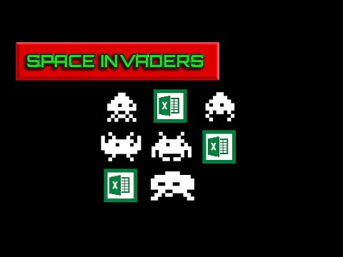 Pixel Art in Excel: Writing the Excel formula for the classic arcade game Space Invaders