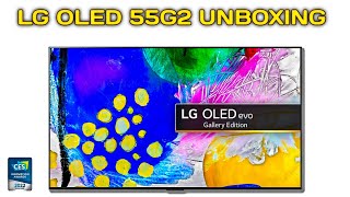 LG OLED 55G2 UNBOXING || Gallery Edition || 2022 OLED EVO || LG OLED TV