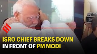 PM Modi hugs and consoles ISRO chief K Sivan after Chandrayaan 2 failed to make soft-landing
