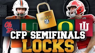 CFP Semifinal LOCKS: Best Bets, Odds & Picks for College Football | Oregon-Indiana & Ole Miss-Miami