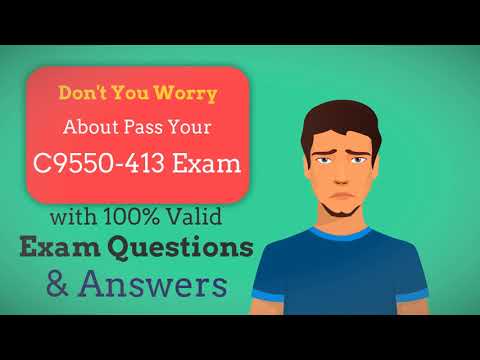 C9550-413 Dumps - IBM Operational Decision Manager Advanced V8.7 C9550-413 Exam Questions - PDF