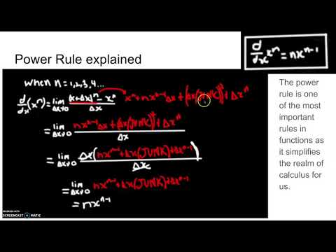 More Derivatives and What Is The POWER RULE?