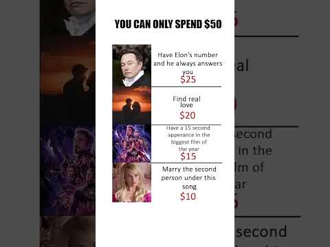 U can only spend 50 bucks