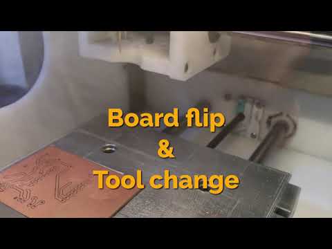 PCB Milling in action
