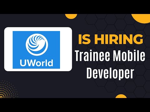 Uworld is hiring Trainee - Mobile Developer #itjobs #jobs #it #fresherhiring #software